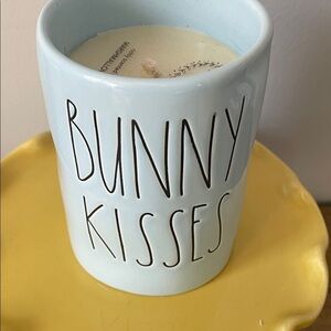 Rae Dunn Blue 'Bunny Kisses' Candle